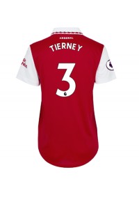 Arsenal Kieran Tierney #3 Fotballdrakt Hjemme Klær Dame 2022-23 Korte ermer